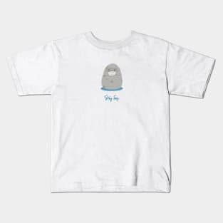 Tutu the Seal - Stay Safe - Seal Doodles Collection Kids T-Shirt